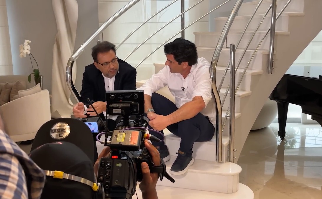 Geraldo Luís visitou Edu Guedes em 2024 - Foto: Reprodução/YouTube/Canal do Edu Guedes