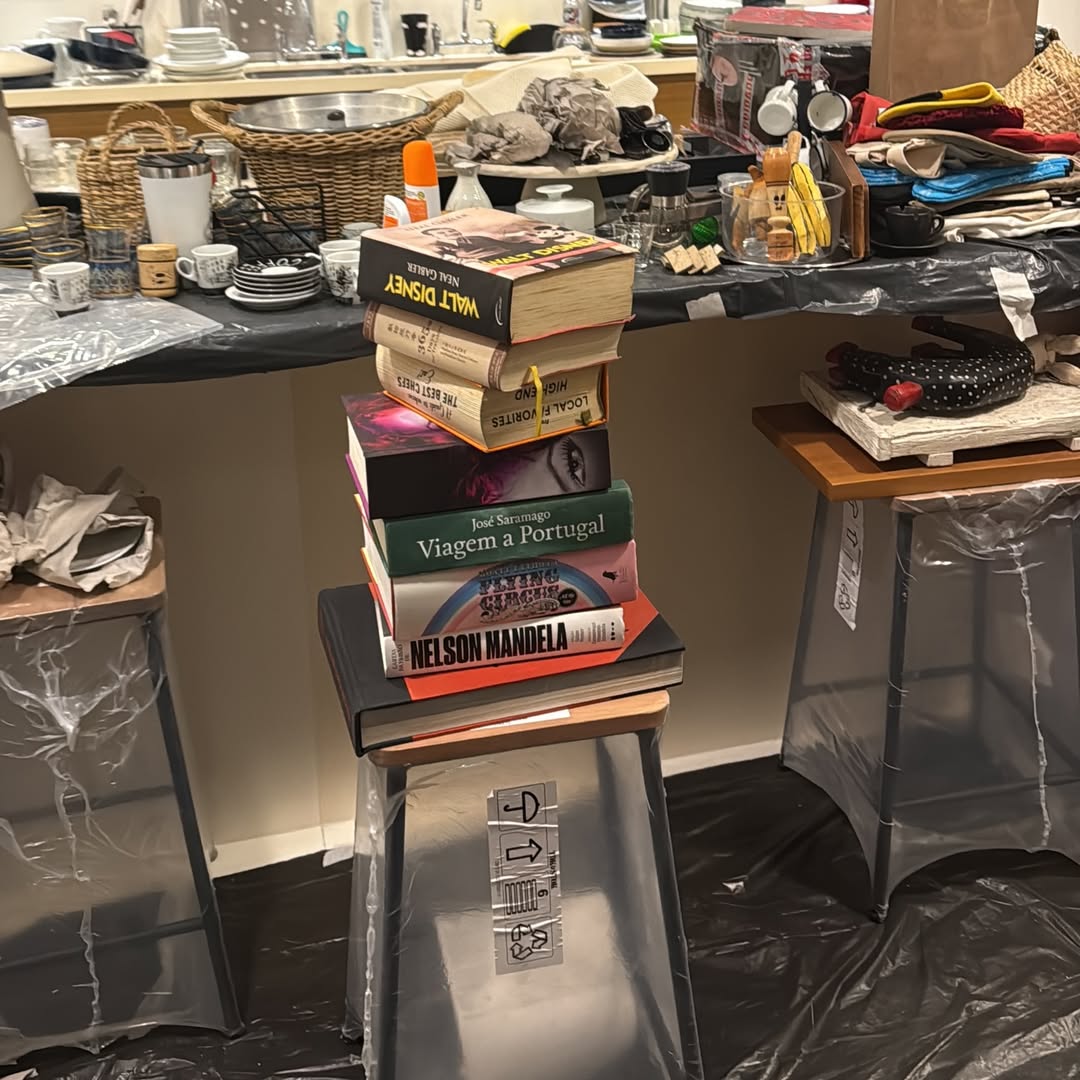Apartamento de Fábio Porchat durante mudança - Foto: Reprodução/Instagram