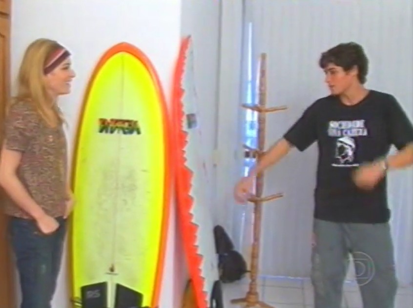 Quarto com decoração surfista - Foto: Reprodução/YouTube/TV Globo