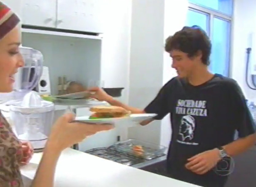 Dylon cozinhou para Angélica - Foto: Reprodução/YouTube/TV Globo