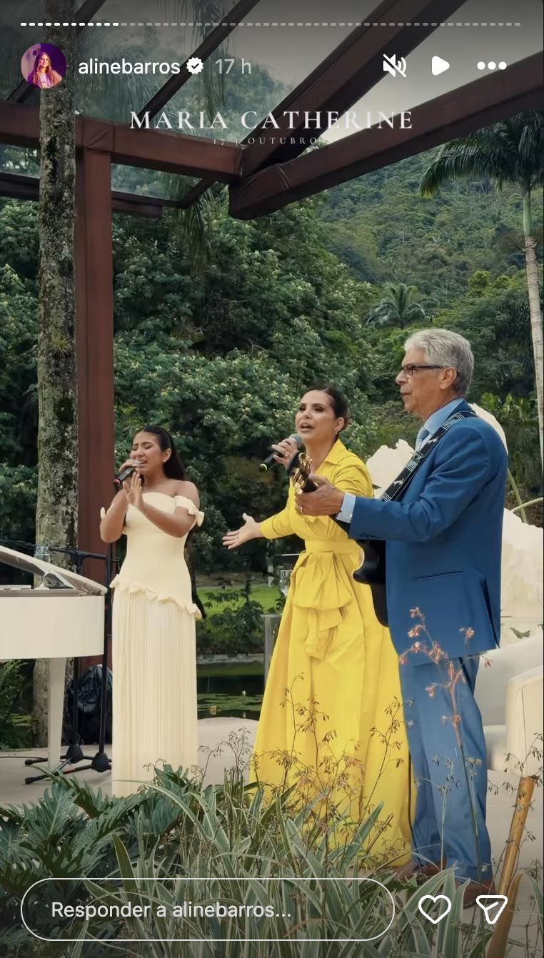 Festa de 15 anos de Maria Catherine, filha de Aline Barros - Foto: Reprodução / Instagram