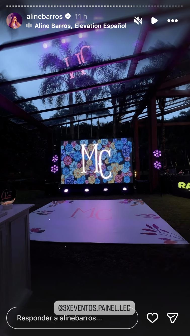 Festa de 15 anos de Maria Catherine, filha de Aline Barros - Foto: Reprodução / Instagram