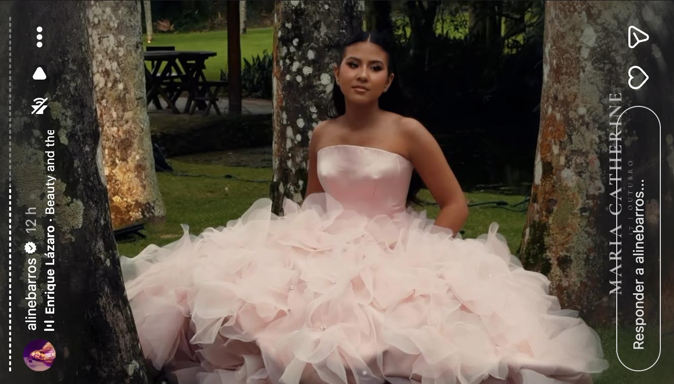 Festa de 15 anos de Maria Catherine, filha de Aline Barros - Foto: Reprodução / Instagram
