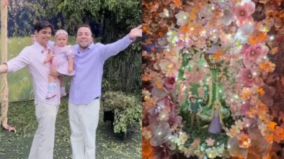 Festa da filha de Lucas Rangel: veja detalhes do anivers&aacute;rio de 1 ano de Mia