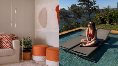 Longe das novelas h&aacute; 8 anos, atriz transforma apartamento na praia em ref&uacute;gio aconchegante e luxuoso
