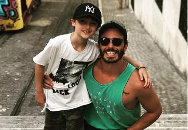 Thiago Rodrigues e o filho, Gabriel, em 2018 (Foto: Reprodução/Instagram)