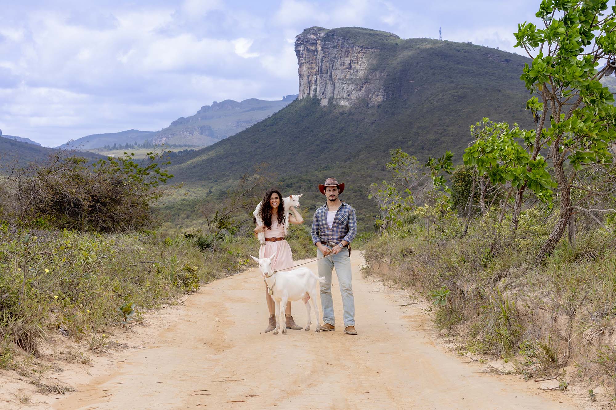Gravação da novela 'Lá Minha Terra' na Chapada Diamantina - Foto: Globo/Beatriz Damy 