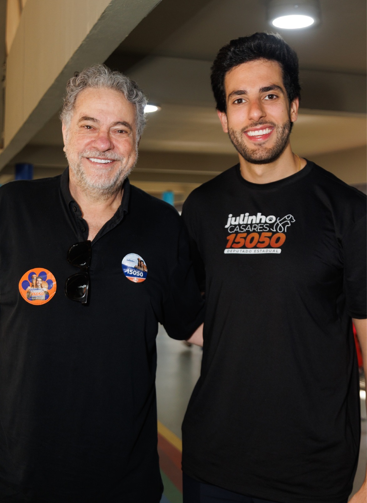 Julinho Casares e o pai, Júlio Casares - Fotos: Patrícia Devoraes/Brazil News