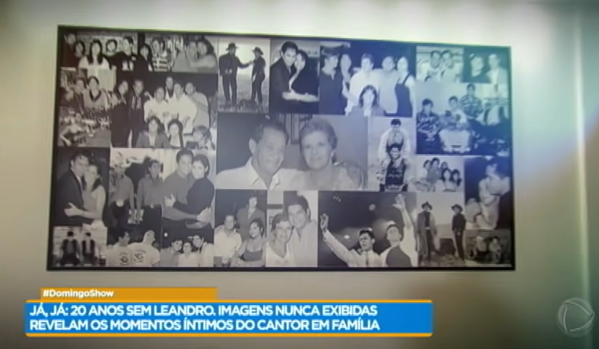 Quadro com fotos da dupla - Foto: Reprodução/Record