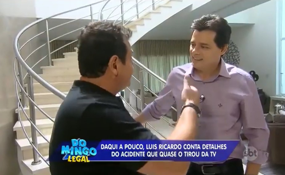 Celso Portiolli visitou Luís Ricardo - Foto: Reprodução/SBT