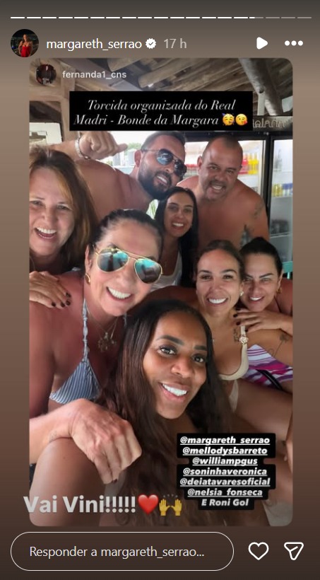 Mães de Vini Jr e Virginia curtem fim de semana juntas - Foto: Reprodução / Instagram @virginia @margareth_serrão