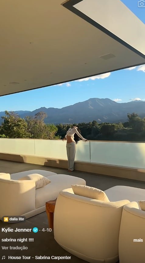 Mansão de Kylie Jenner em Palm Springs - Foto: Reprodução / TikTok @kyliejenner 
