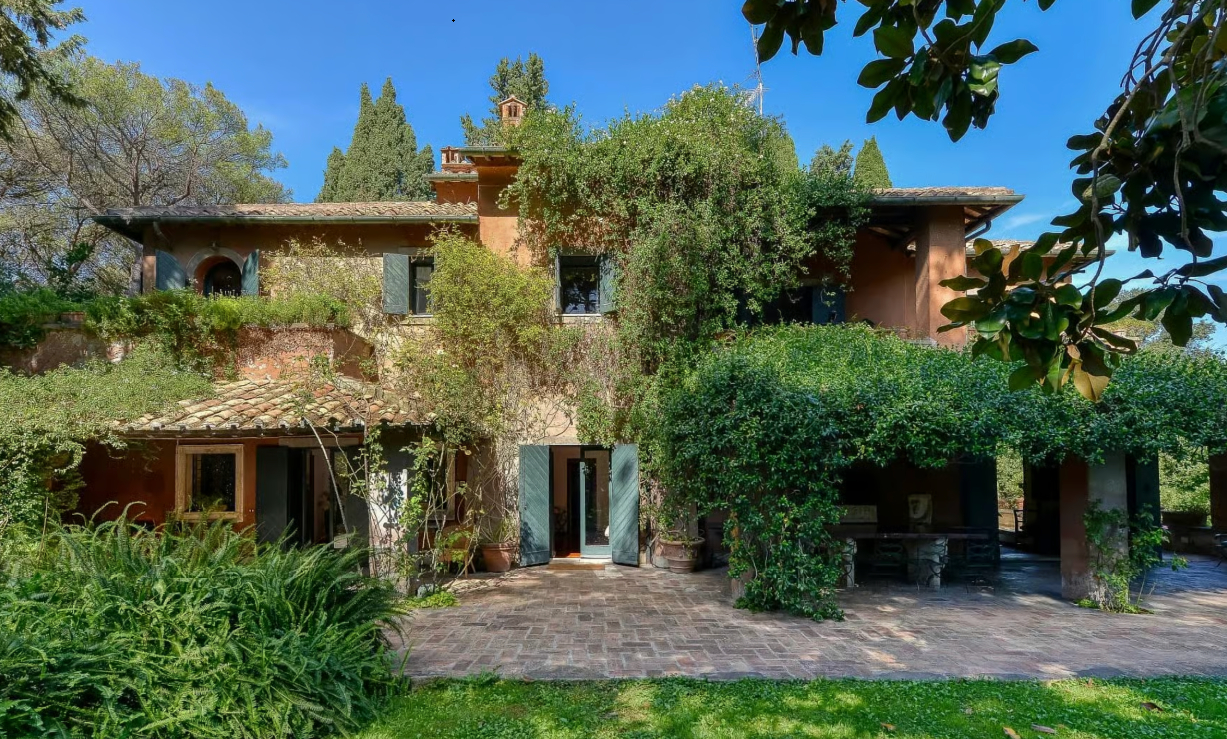 Antiga mansão de Sophia Loren, conhecida como Villa d’Autore - Foto: Divulgação/Bossa Nova Sotheby's