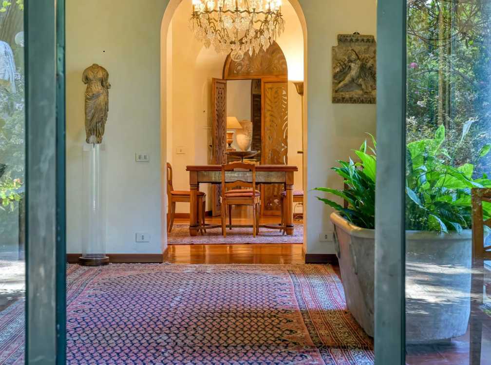 Antiga mansão de Sophia Loren, conhecida como Villa d’Autore - Foto: Divulgação/Bossa Nova Sotheby's