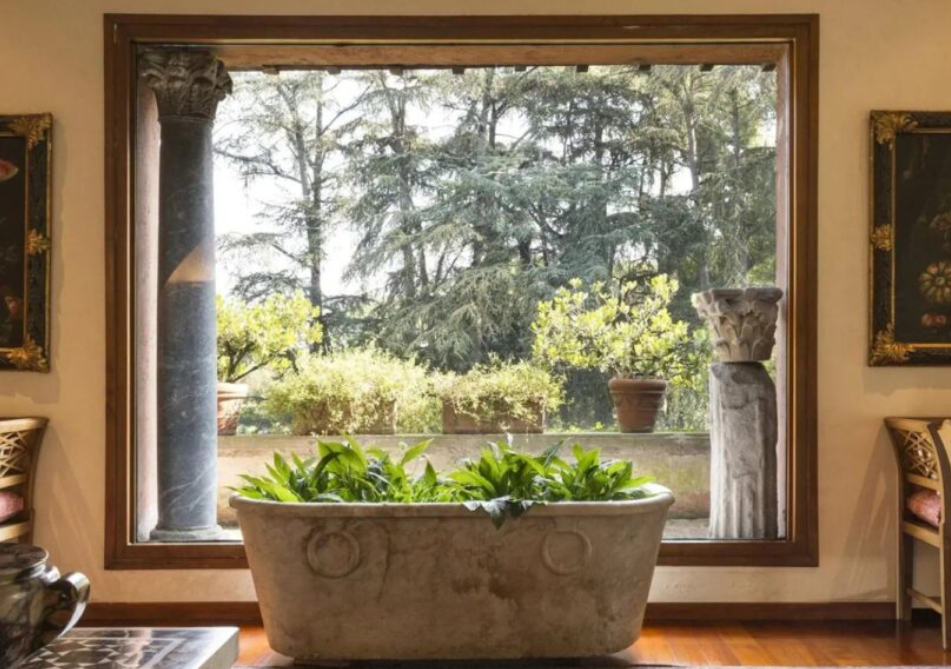 Antiga mansão de Sophia Loren, conhecida como Villa d’Autore - Foto: Divulgação/Bossa Nova Sotheby's