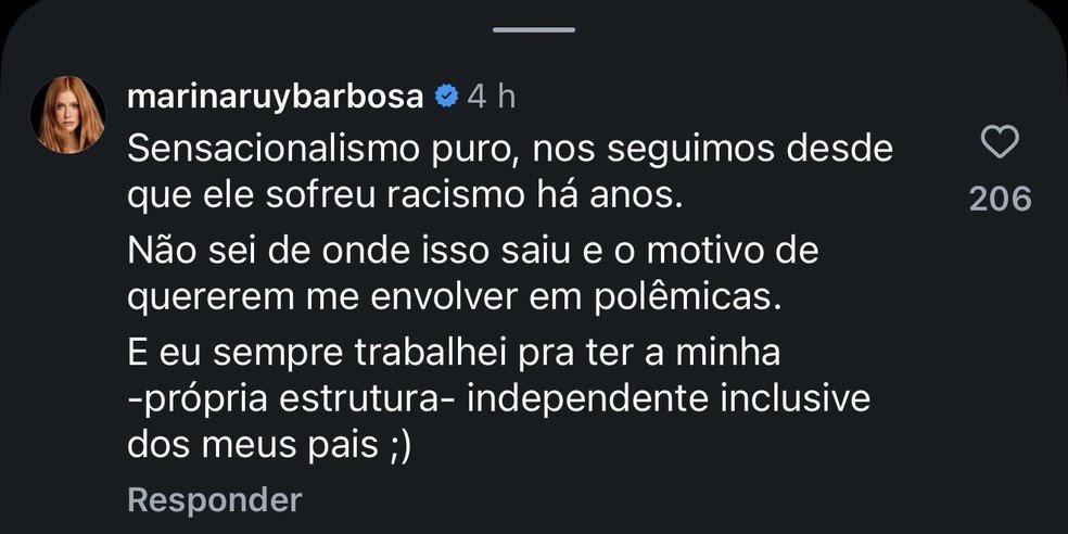 Marina Ruy Barbosa nega affair com Vini Jr - Foto: Reprodução / Instagram 