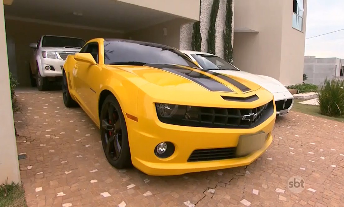 Camaro amarelo que era da dupla - Foto: Reprodução/YouTube/SBT