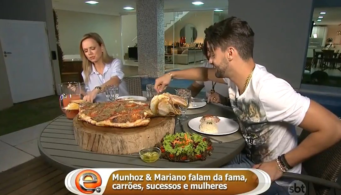 Dupla cozinhou para Eliana - Foto: Reprodução/YouTube/SBT