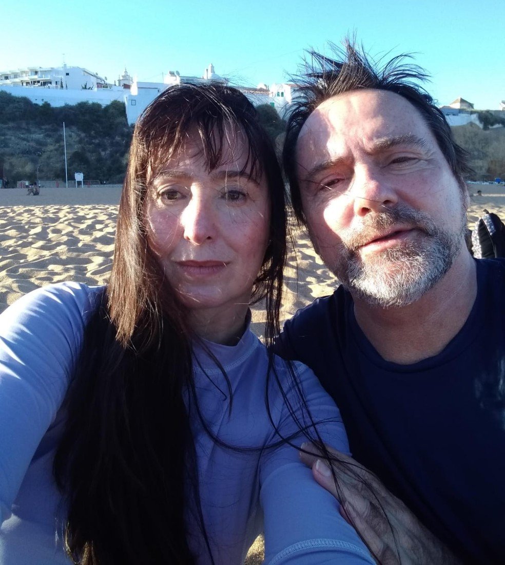 Paulo Guarnieri com a esposa, Hérika - Foto: Reprodução / Gshow