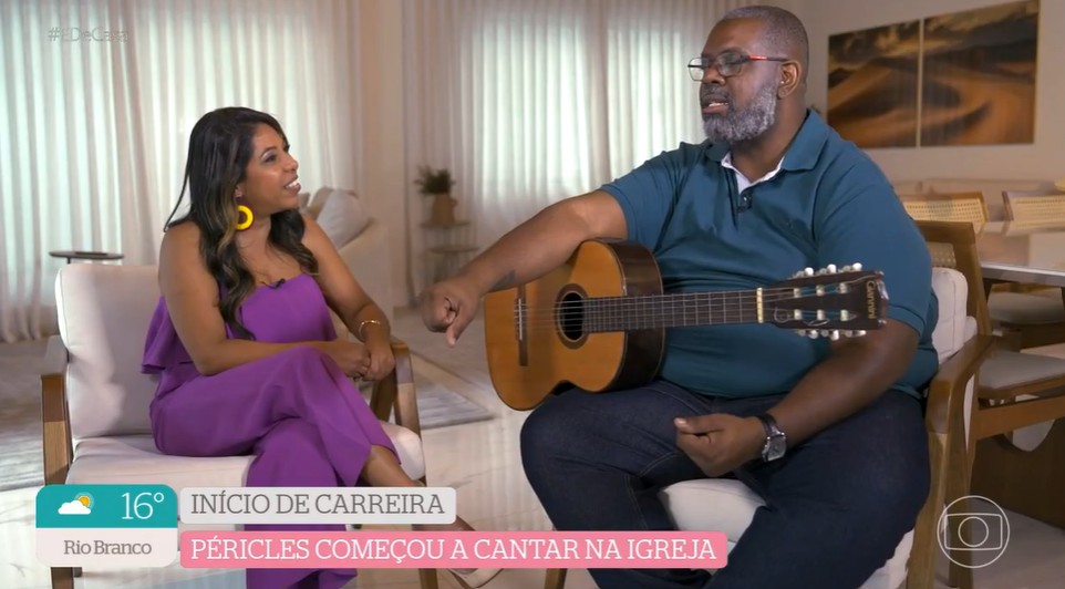 Sambista falou de sua história e apresentou seu lar - Foto: Reprodução/TV Globo