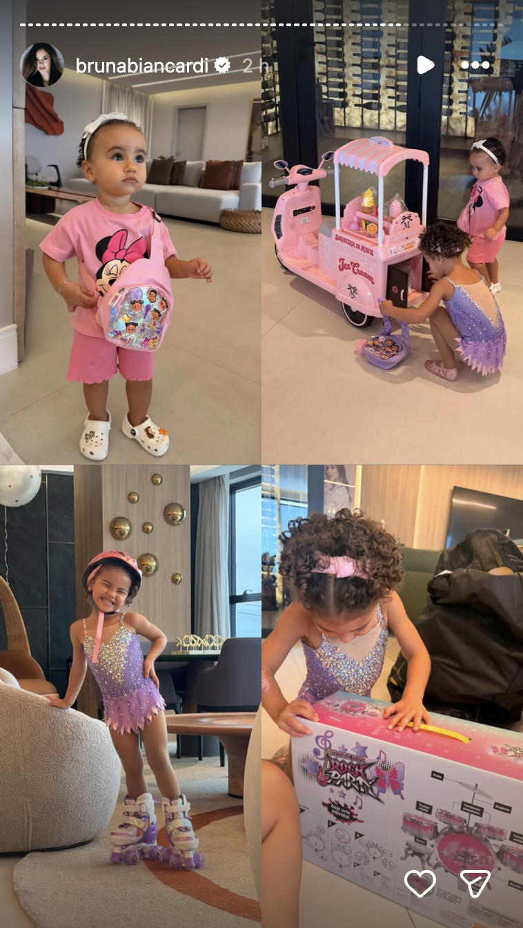 Presentes de aniversário da Mavie, filha de Neymar e Bruna Biancardi - Foto: Reprodução / Instagram