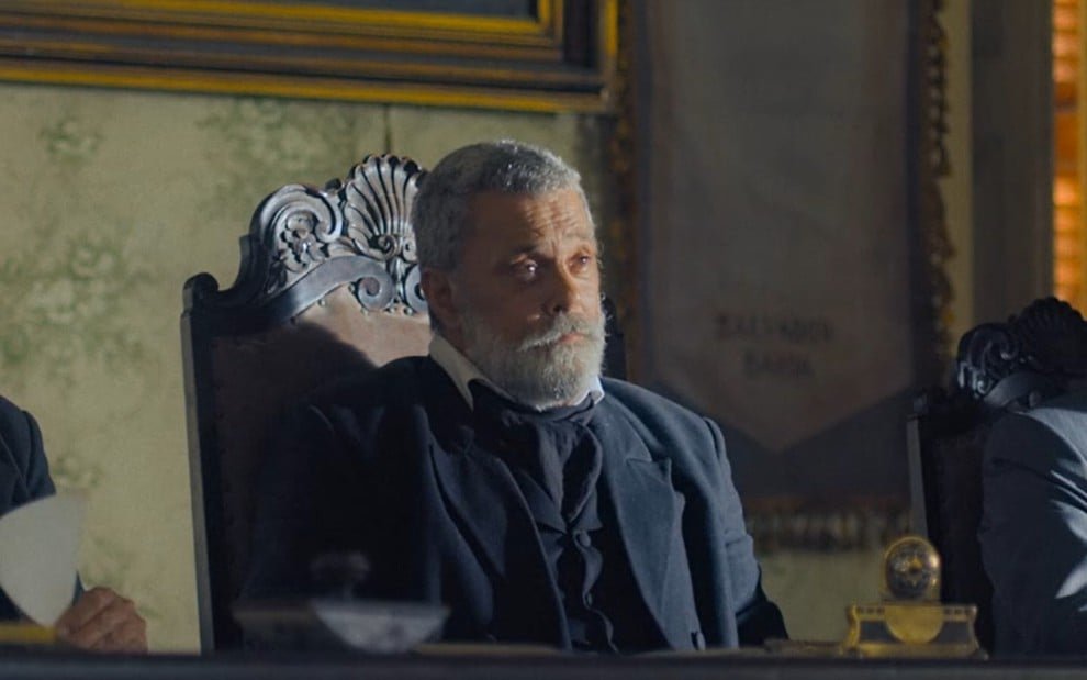 Raymundo de Souza em cena da novela ‘Nos Tempos do Imperador’ - Foto: Reprodução / TV Globo