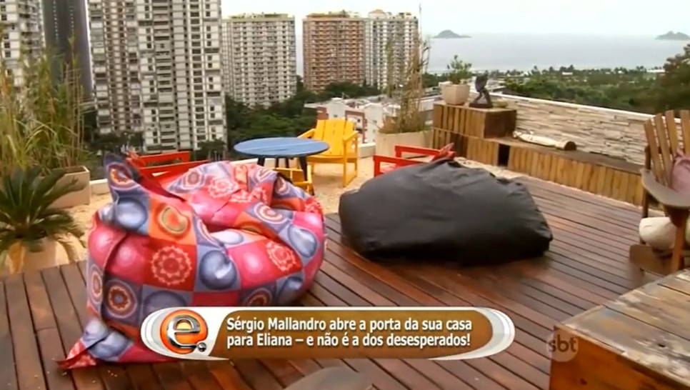 Terraço com espaço de descanso - Foto: Reprodução/SBT