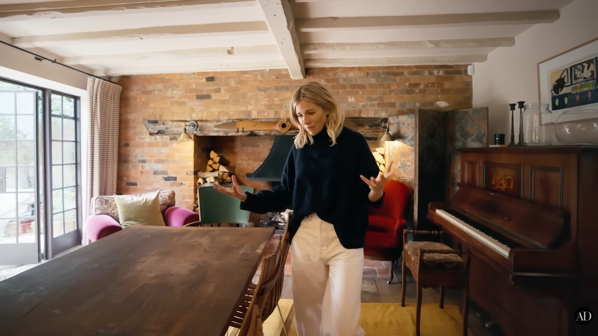 O chalé inglês de Sienna Miller