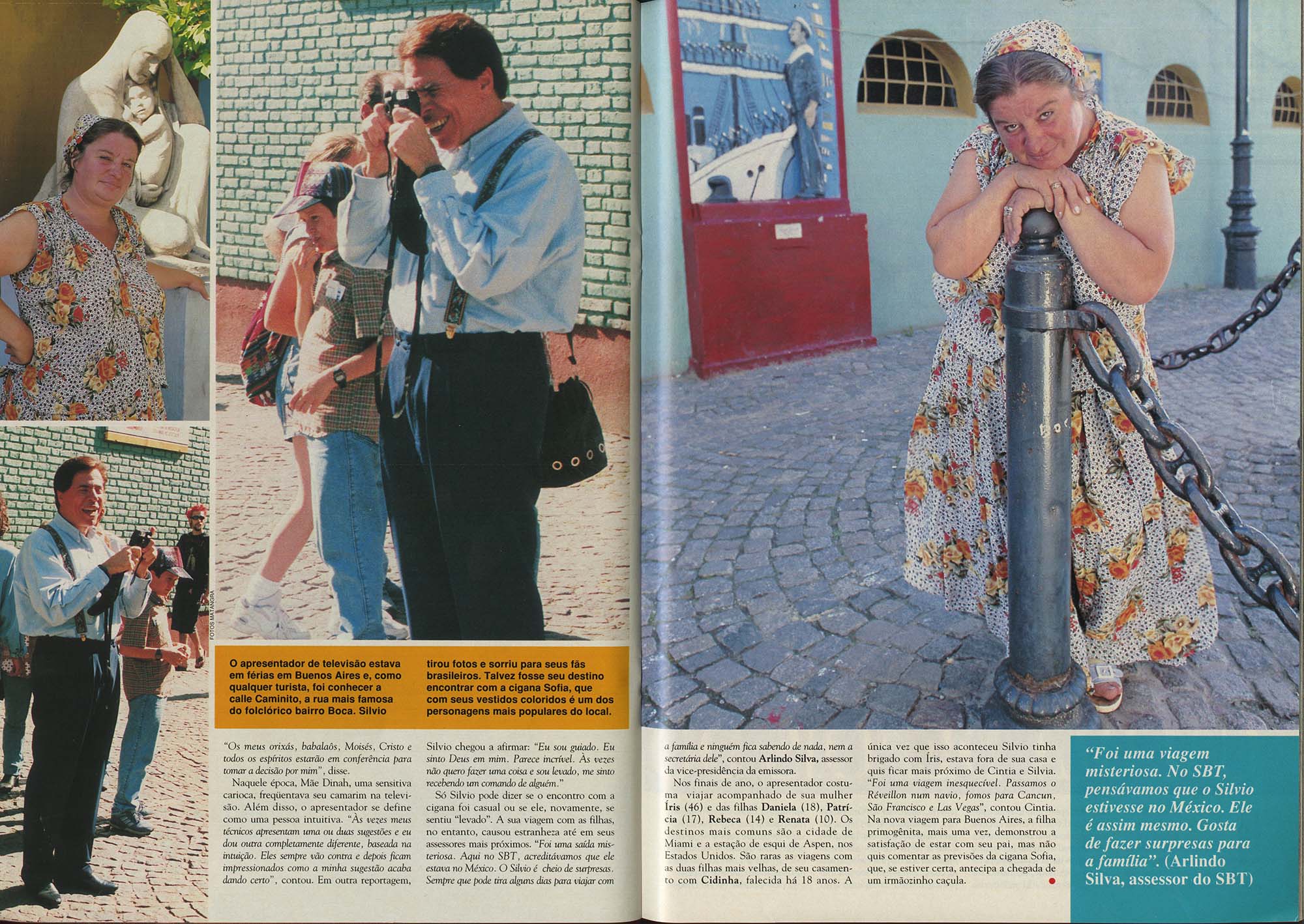 Silvio Santos em reportagem da revista CARAS de 1995 - Foto: Arquivo CARAS