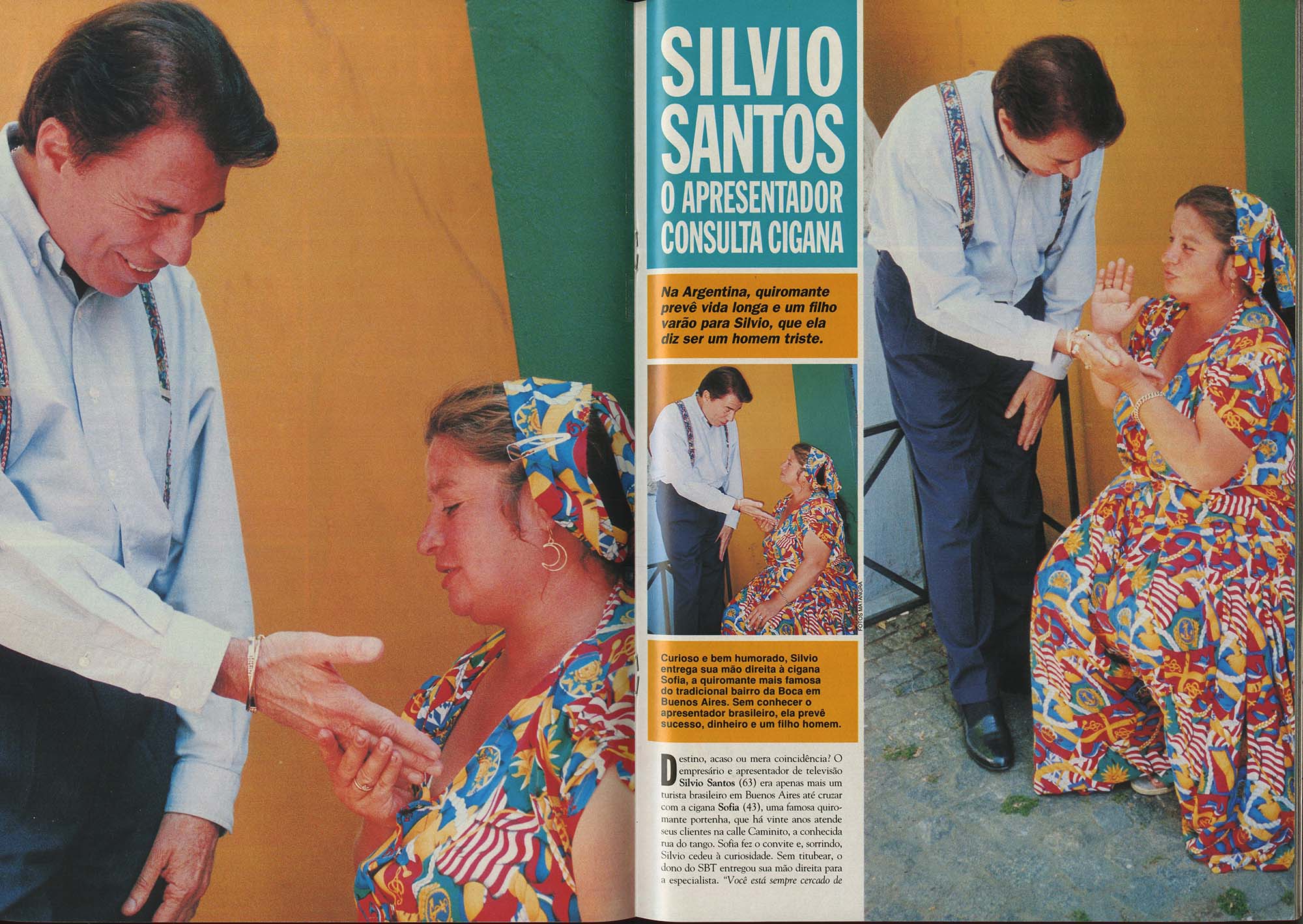 Silvio Santos em reportagem da revista CARAS de 1995 - Foto: Arquivo CARAS