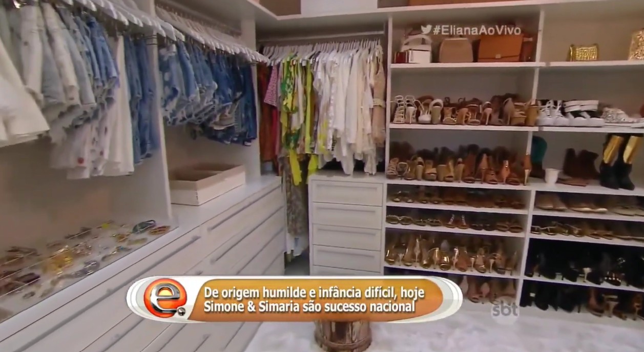 Closet das artistas - Foto: Reprodução/YouTube/SBT