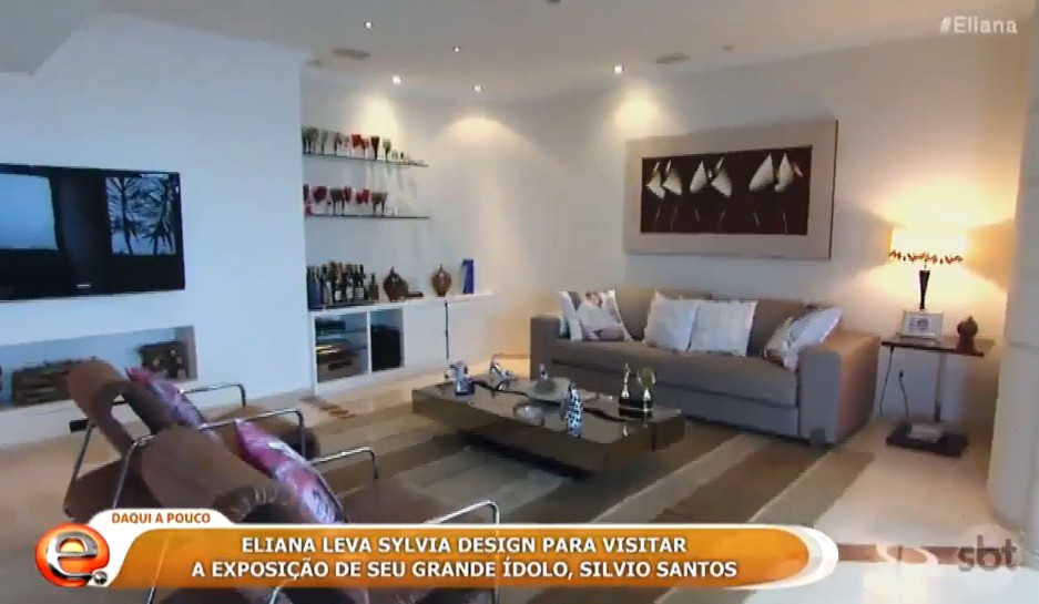 Decoração sofisticada da sala - Foto: Reprodução/SBT