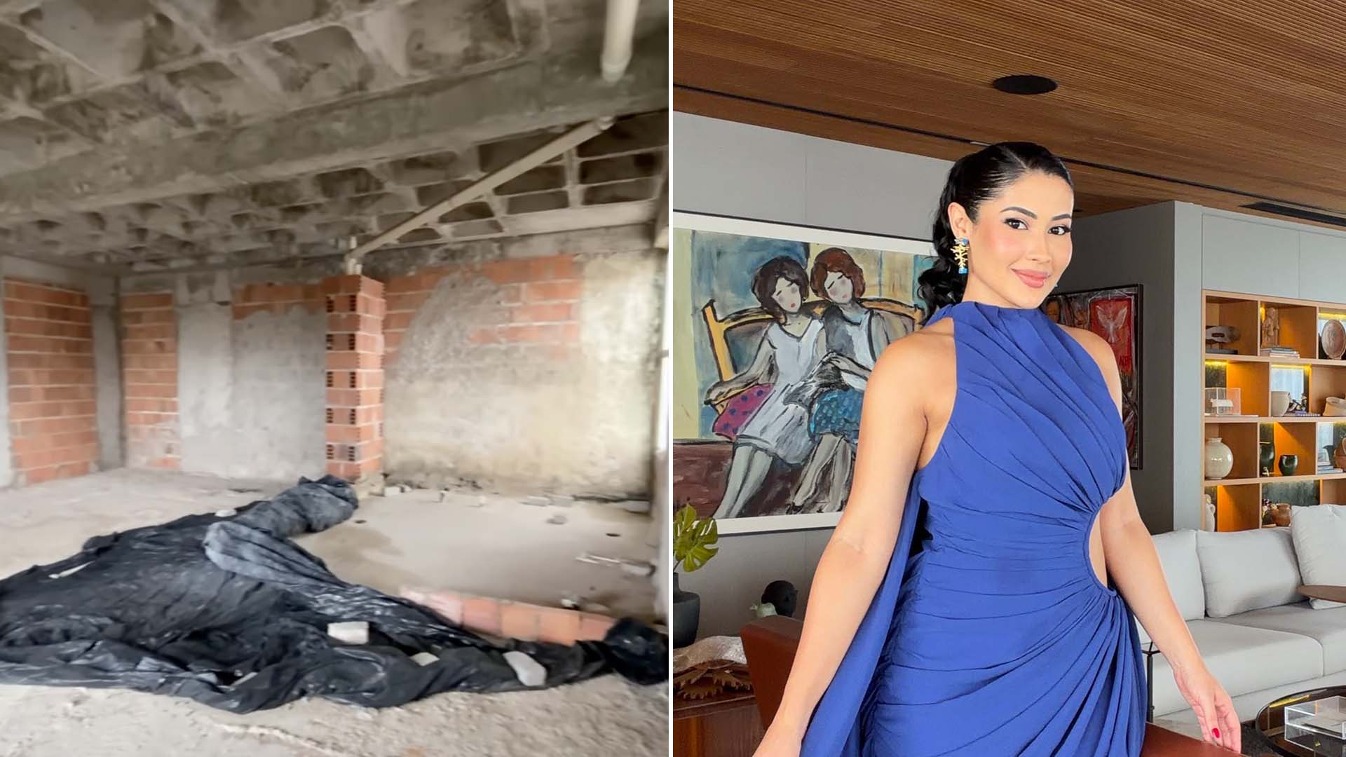 Em destaque: Aos 34 anos, Thaynara OG transformou apartamento que estava no tijolo em um refúgio particular com vista para o mar