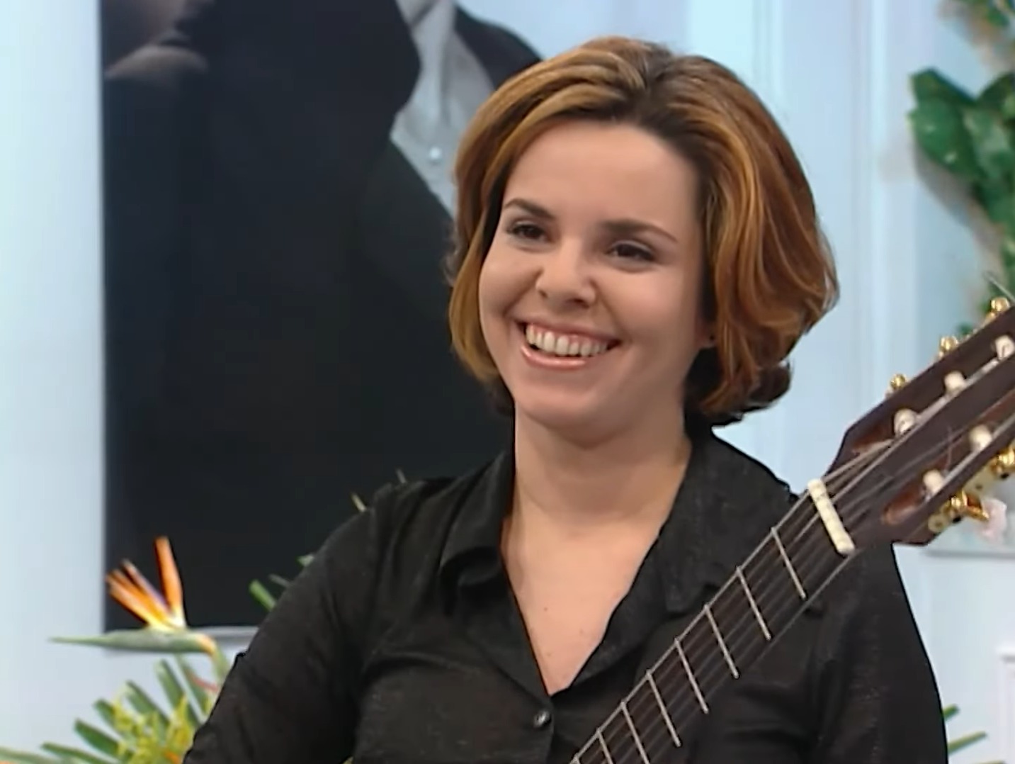 Vanessa Rangel no programa de Hebe Camargo em 1998 - Foto: Reprodução / SBT
