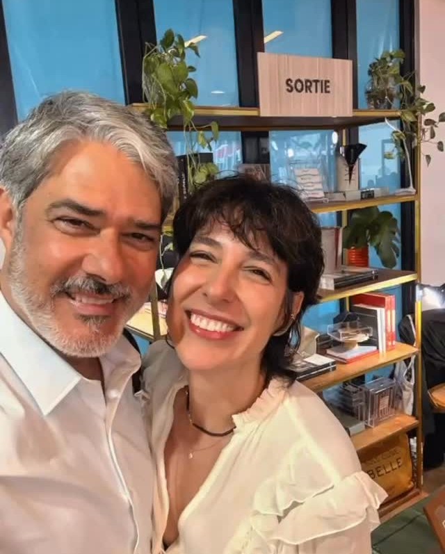 William Bonner e Natasha Dantas - Foto: Reprodução / Instagram