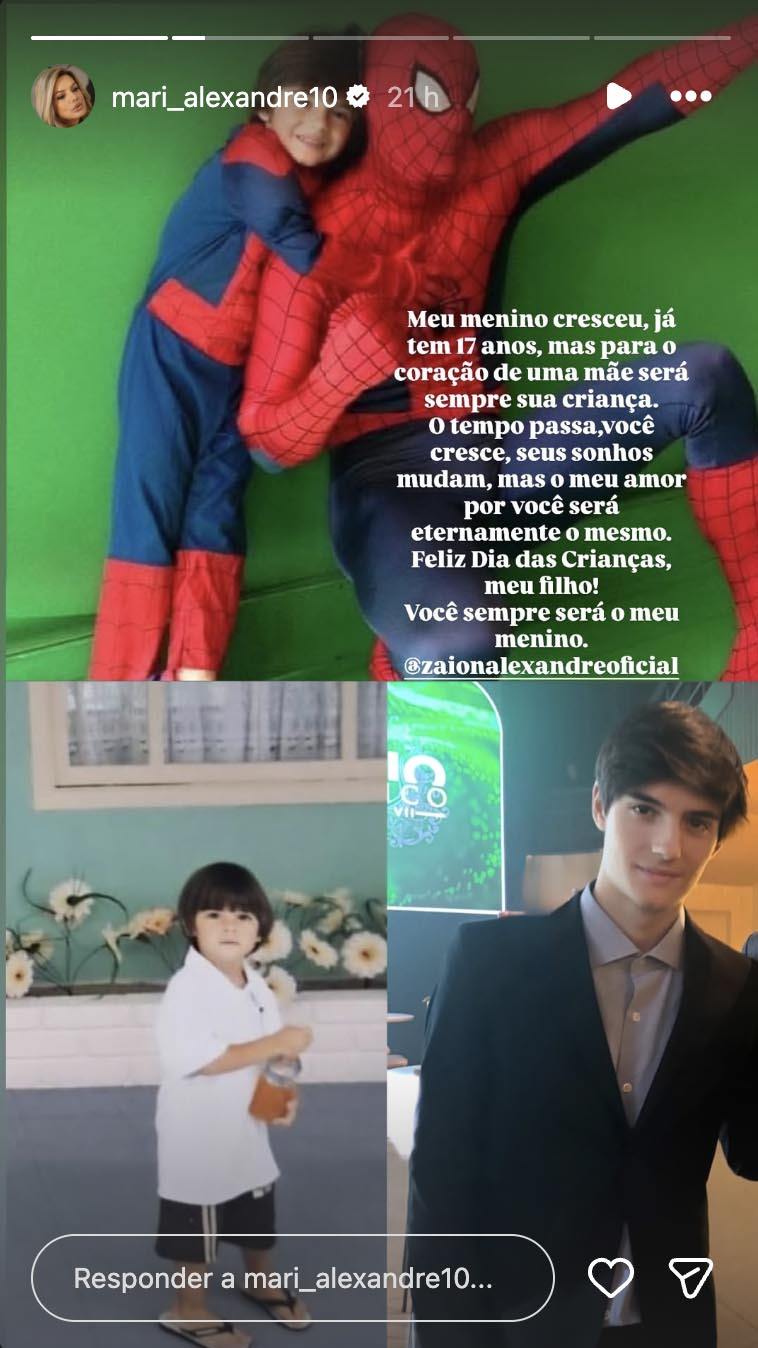 Záion, filho de Fábio Jr e Mari Alexandre - Foto: Reprodução / Instagram