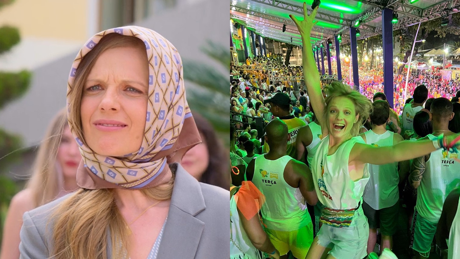 Sucesso no SBT e Netflix, atriz mexicana curte férias no Brasil e cai na folia: ‘Na Bahia’