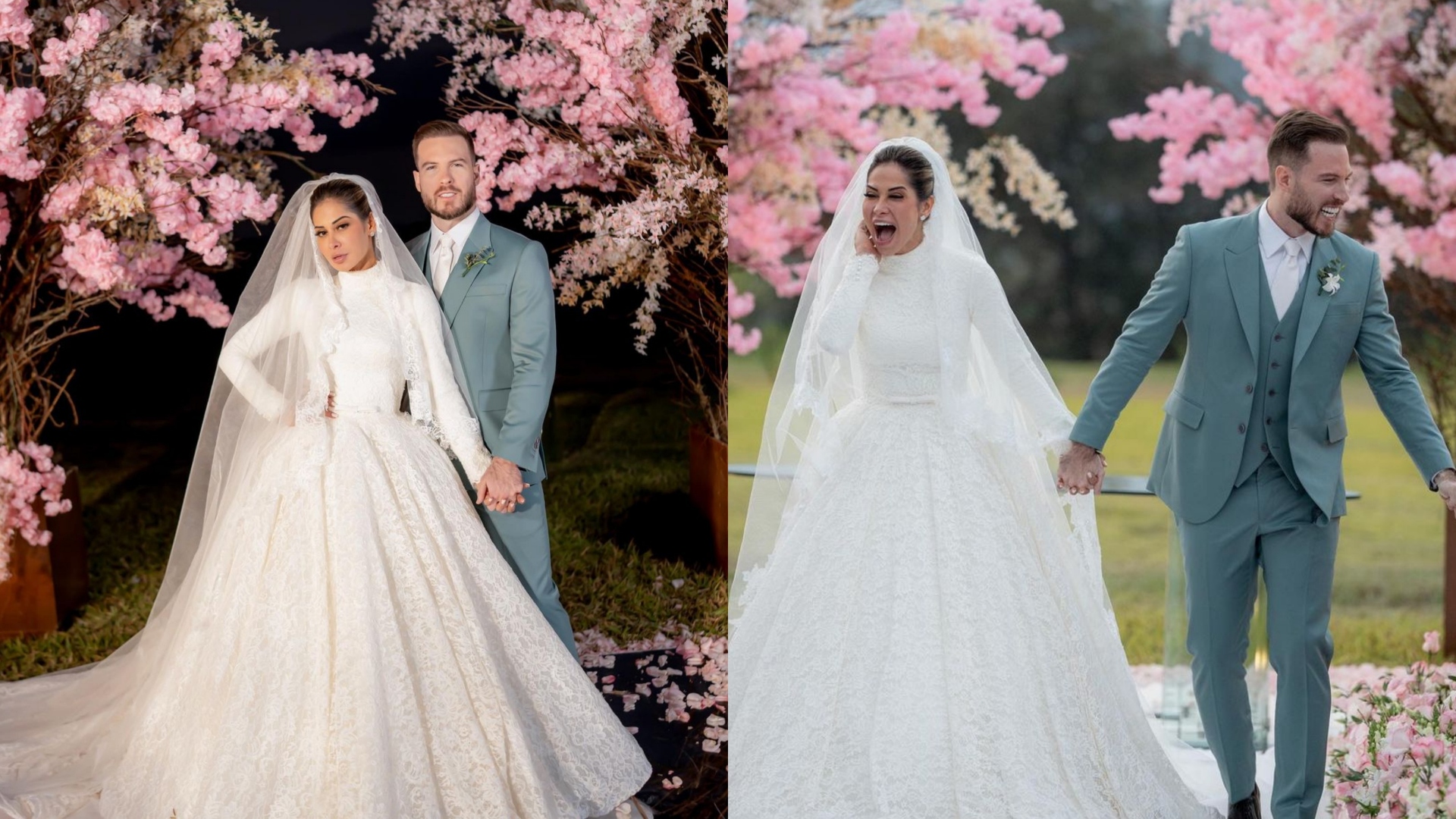 Veja primeiras fotos do casamento de Maíra Cardi com Thiago Nigro e reação de famosos