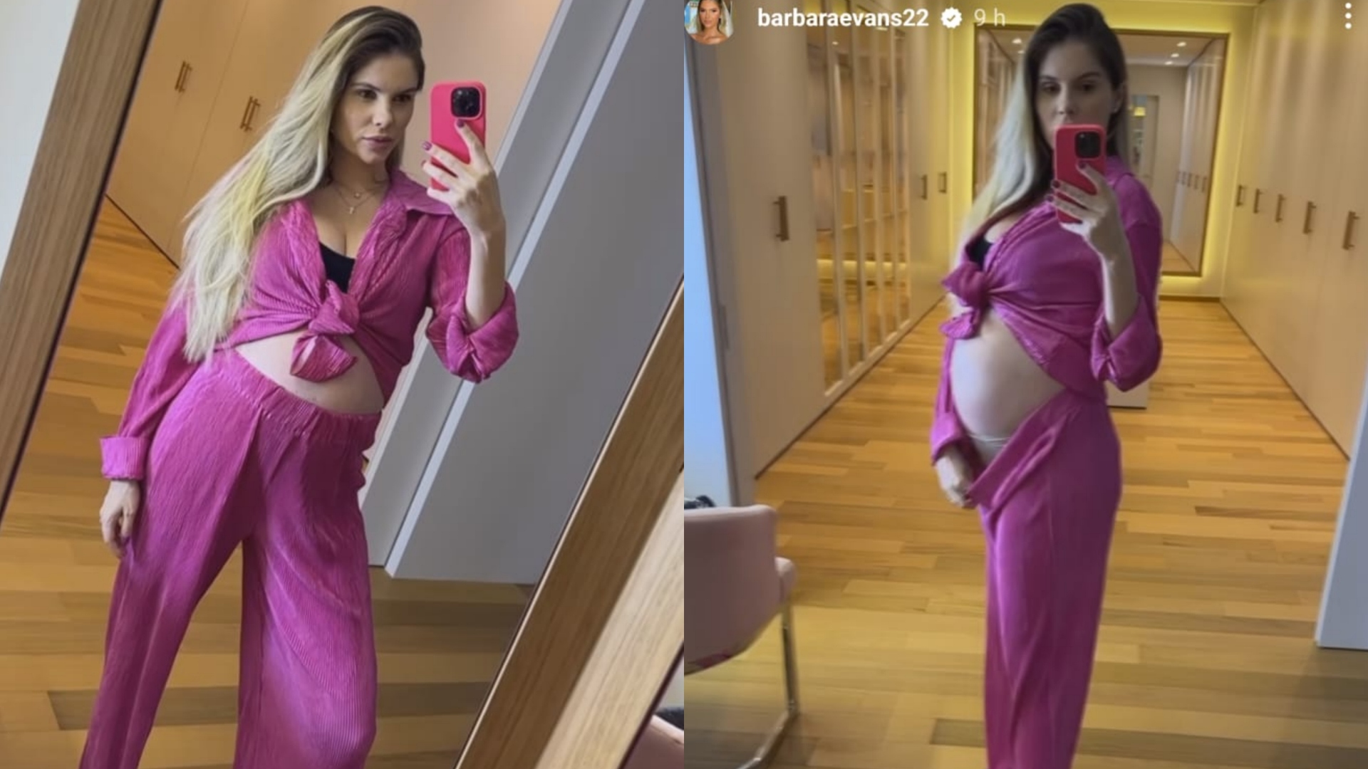 Grávida de gêmeos, Bárbara Evans atualiza estado de saúde dos filhos