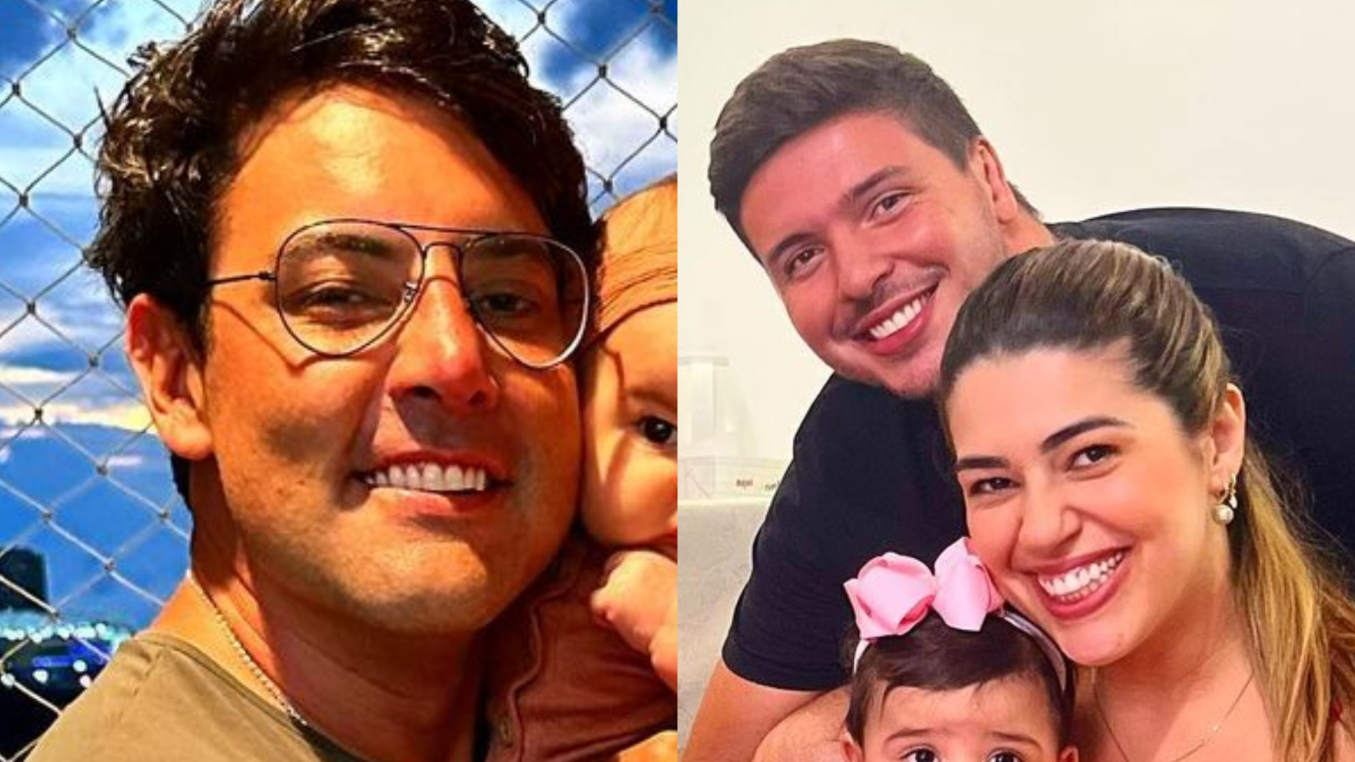 Com a filha, Bruno de Luca mostra encontro com Vivian Amorim e Malu: ”Muito feliz”