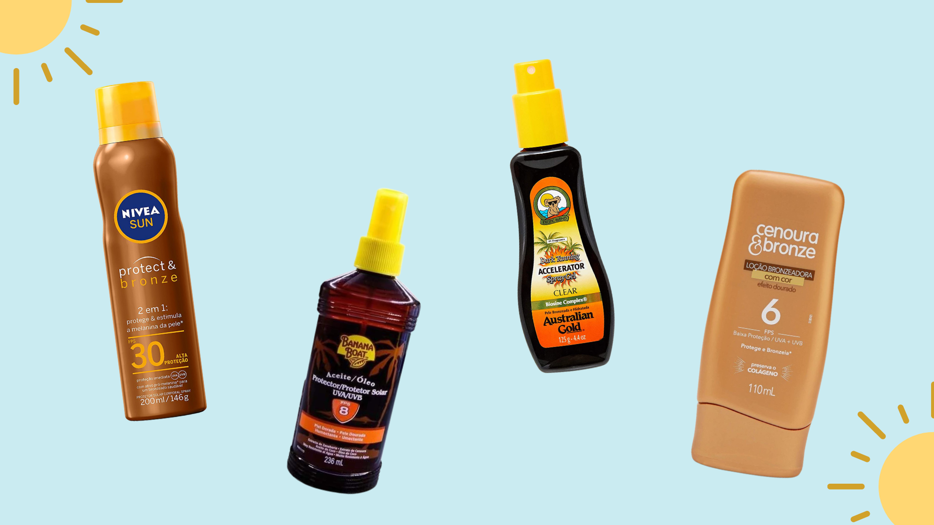 Bronzeado perfeito: 6 produtos para aproveitar no verão
