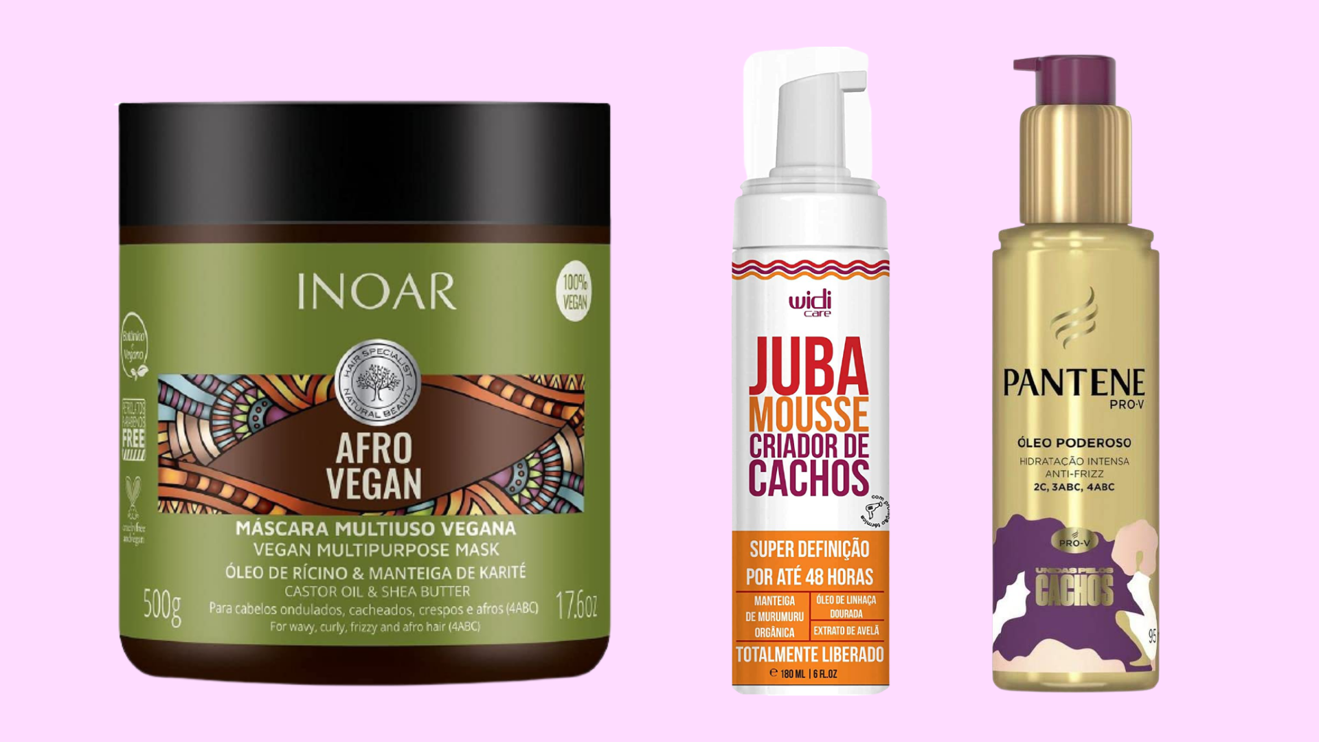 6 produtos incríveis para os cabelos cacheados