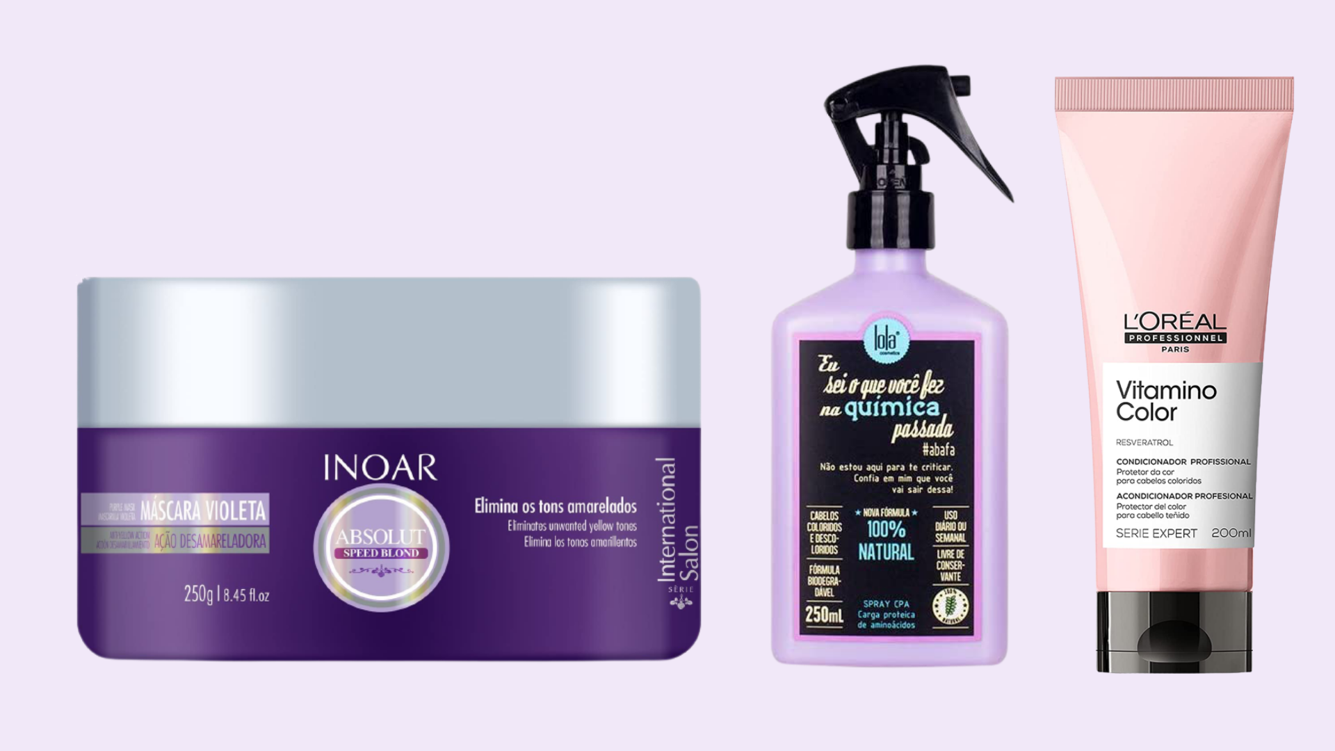 Shampoo, máscara capilar e mais: 8 produtos para cabelos tingidos