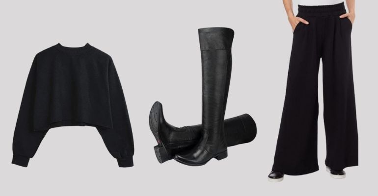 All black: influenciadora Eduarda Costa ensina como sair do básico em looks pretos