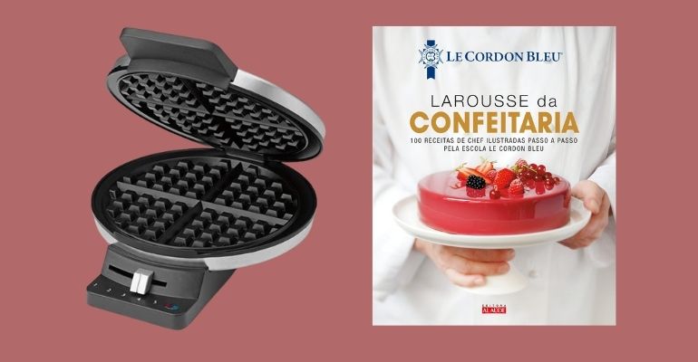 Máquina de waffle, livros e muito mais: 7 itens para preparar sobremesas deliciosas