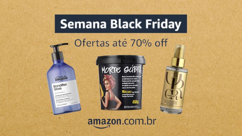 Leave-in, máscara e mais: 20 produtos capilares em oferta na Black Friday Amazon
