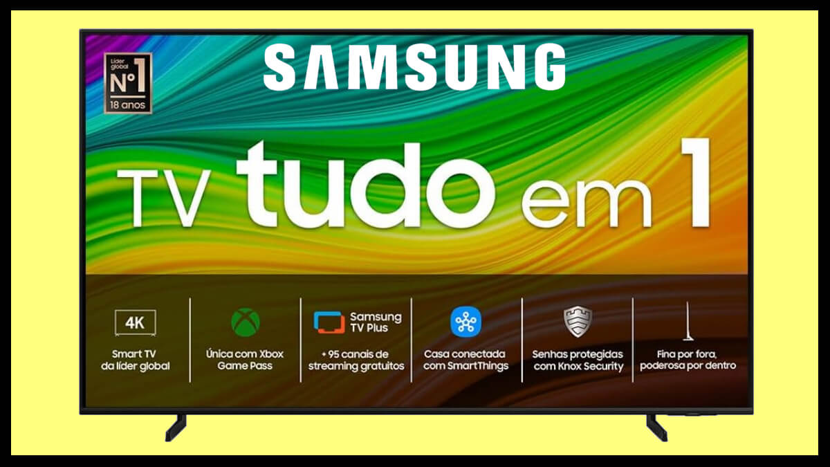 Oferta do dia: 46% de desconto na smart TV QLED da Samsung