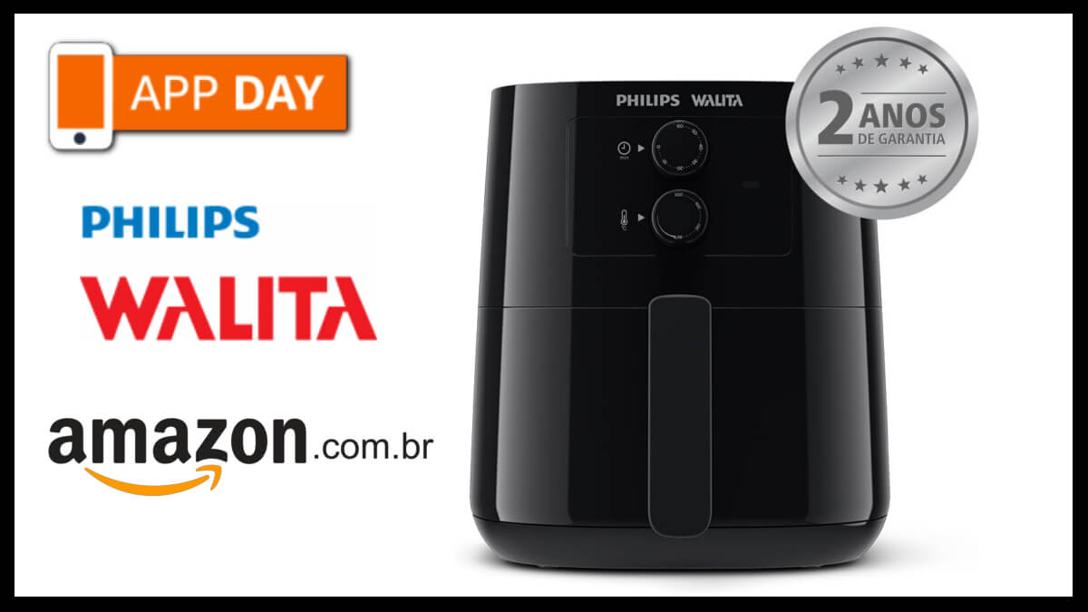 Ofertas App Day Amazon: Air Fryer da Philips Walita com 43% de desconto