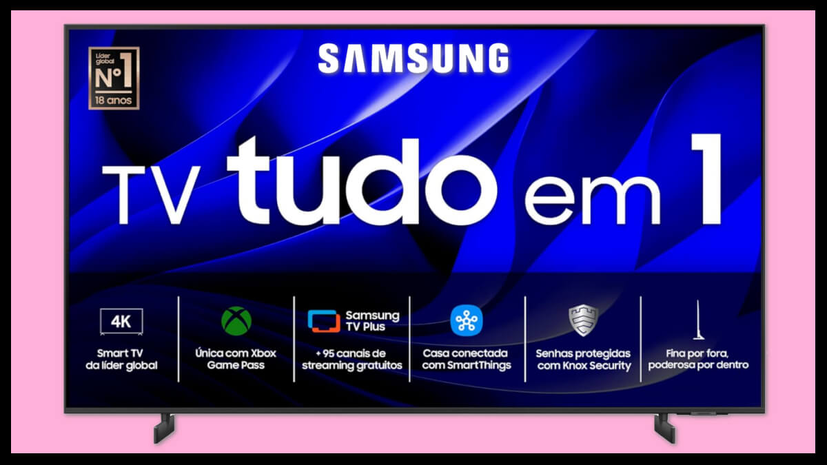 Ofertas Dia das Mães: smart TVs da Samsung com até 50% de desconto