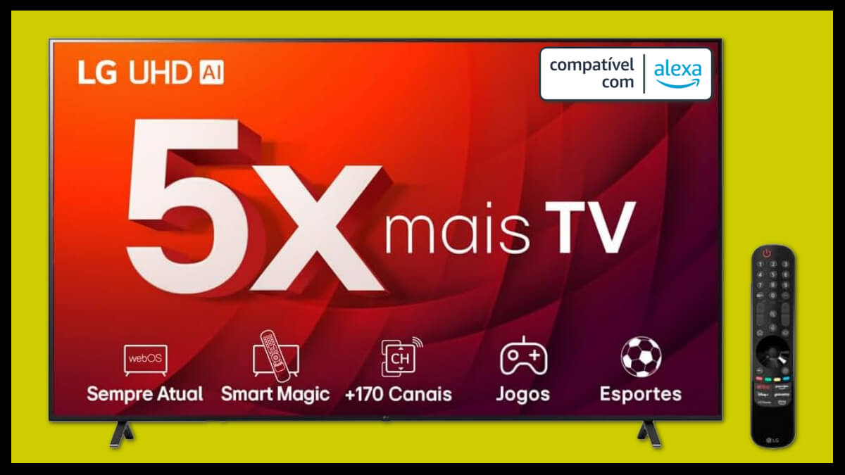 Ofertas do dia: até 46% de desconto na smart TV da LG